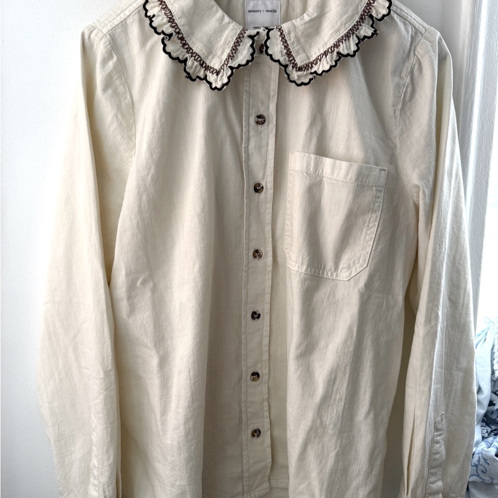 Delilah Blouse in Ecru 100% organic cotton
